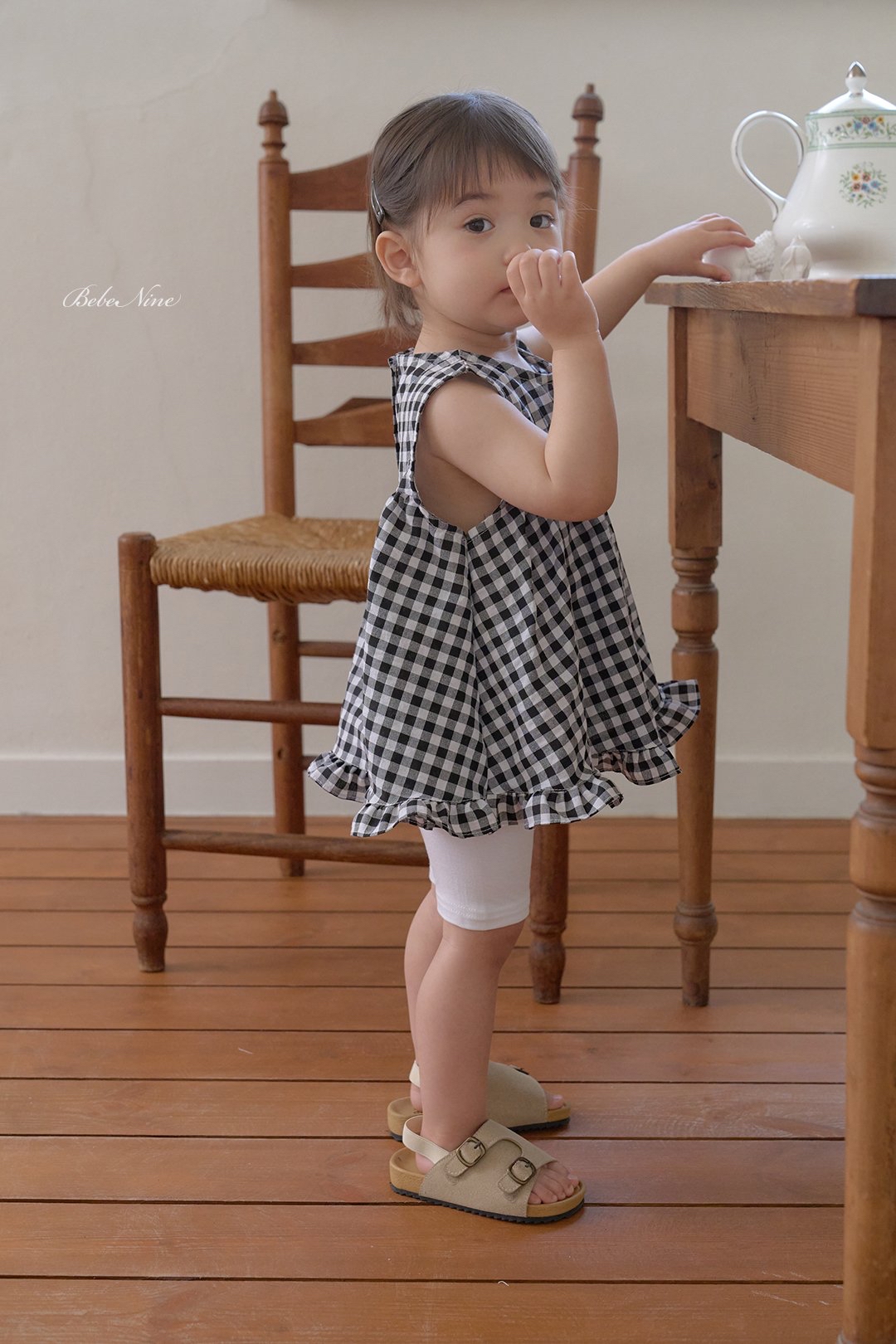 ☀️預訂 韓國直送☀️🇰🇷Bebenine三色格紋荷葉邊背心