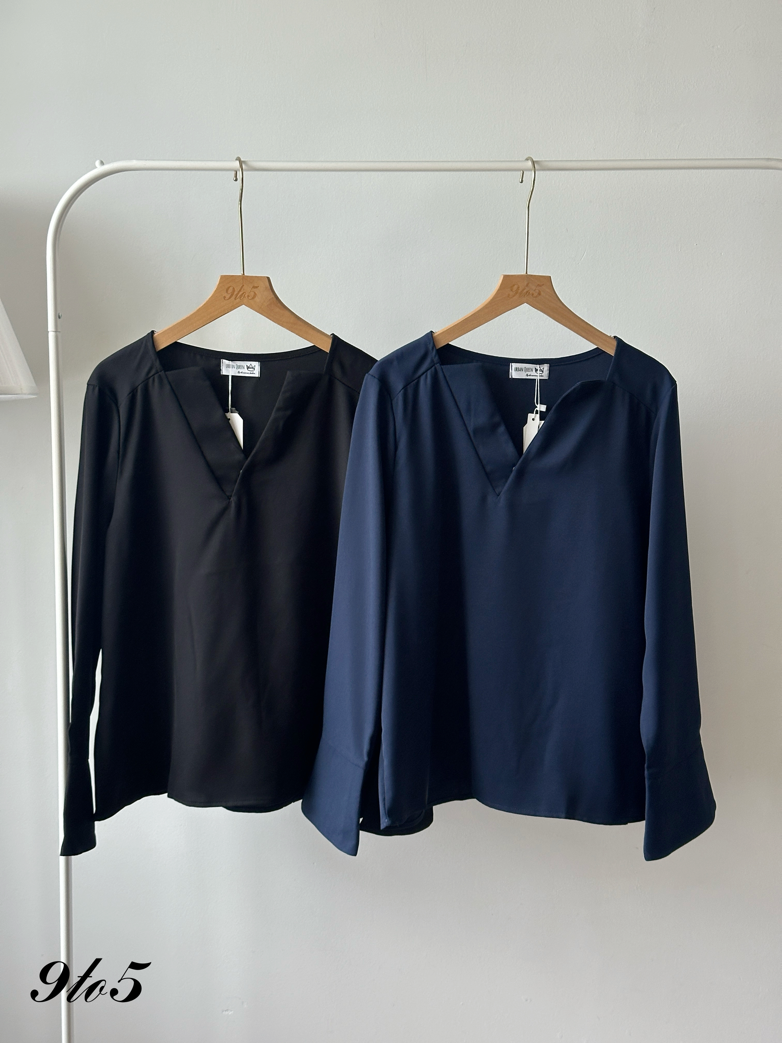 T4360 Long Sleeve V Neck Shirt - 4 Colors 