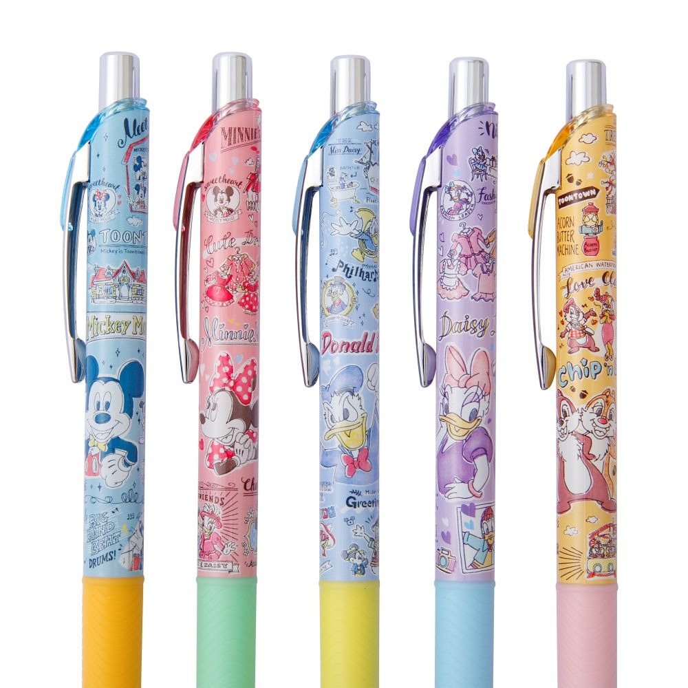 現貨｜【日本 Disney Store 限定】一套5枝 Mickey & Friends 米奇與朋友 日本製 Pentel EnerGize 0.5mm 鉛芯筆 053458