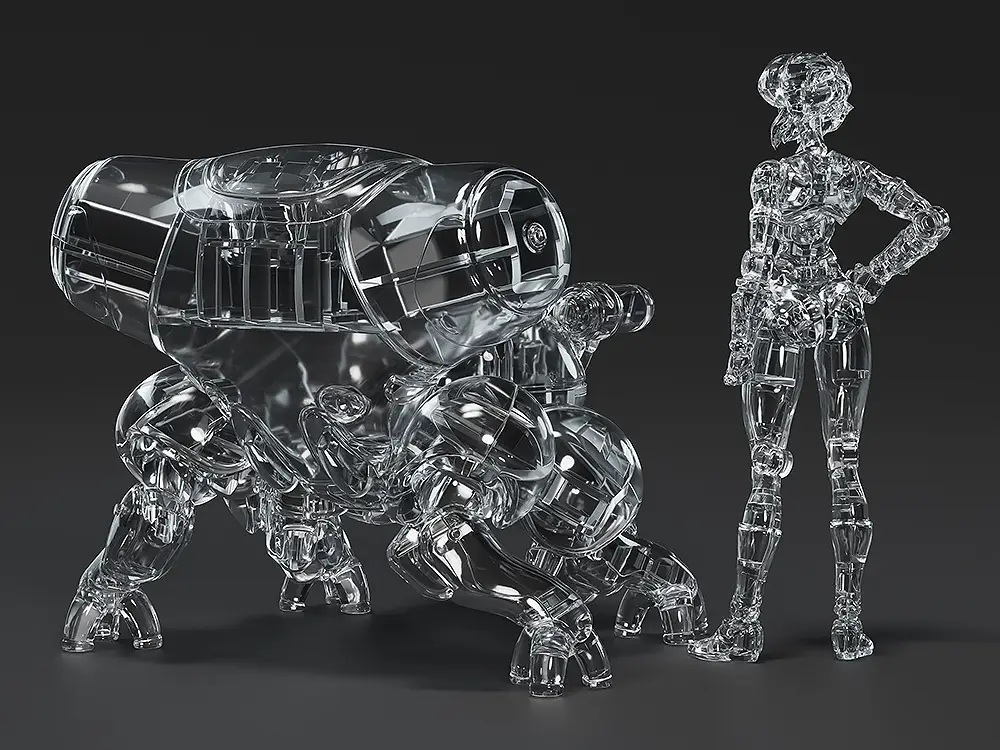 1/20 PLAMAX minimum factory MF-96 Motoko Kusanagi with Fuchikoma: Thermoptic Camouflage Ver. (Ghost in the Shell (Manga Edition))