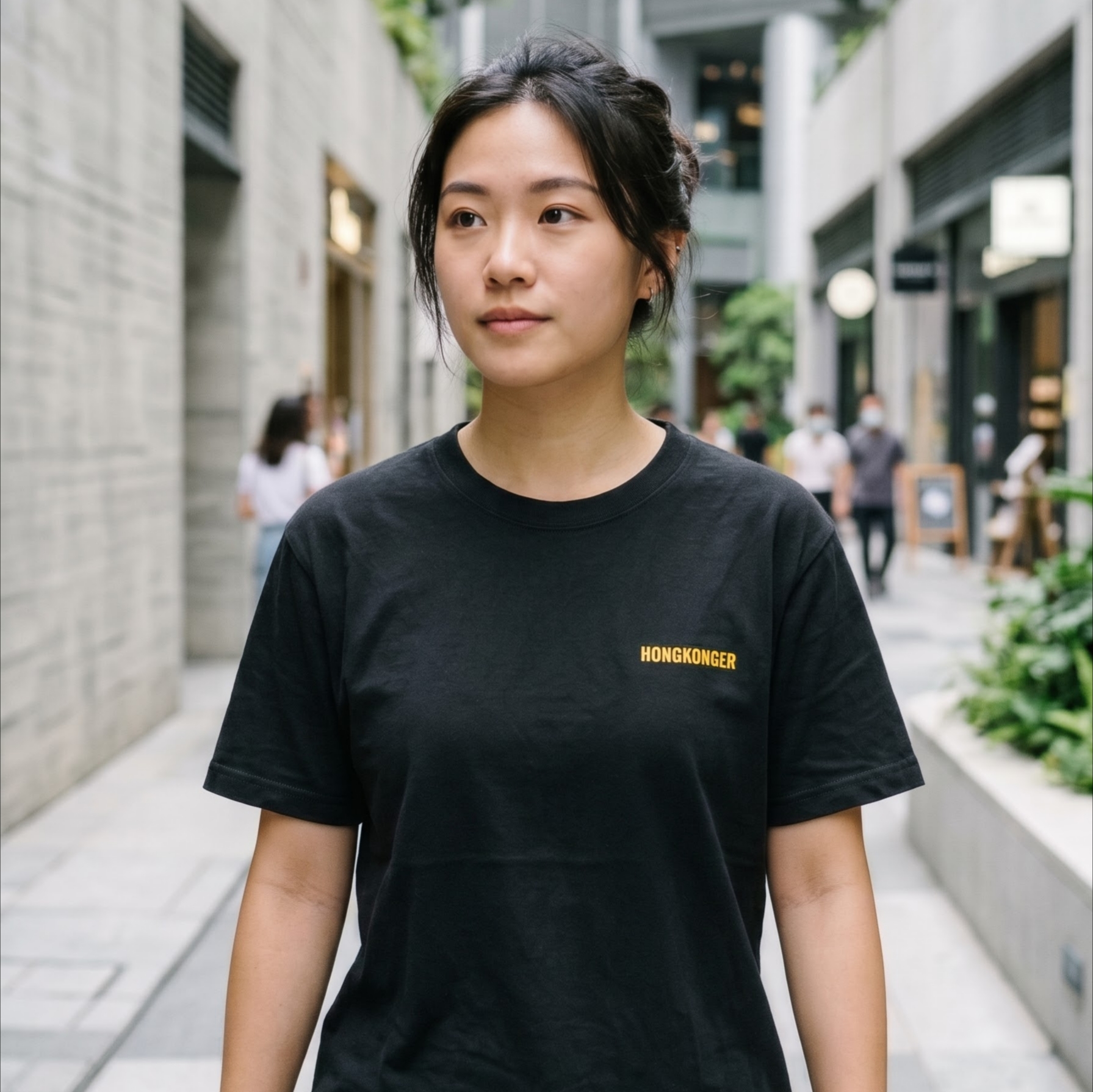 HONGKONGER 立體繡花TEE - unisex