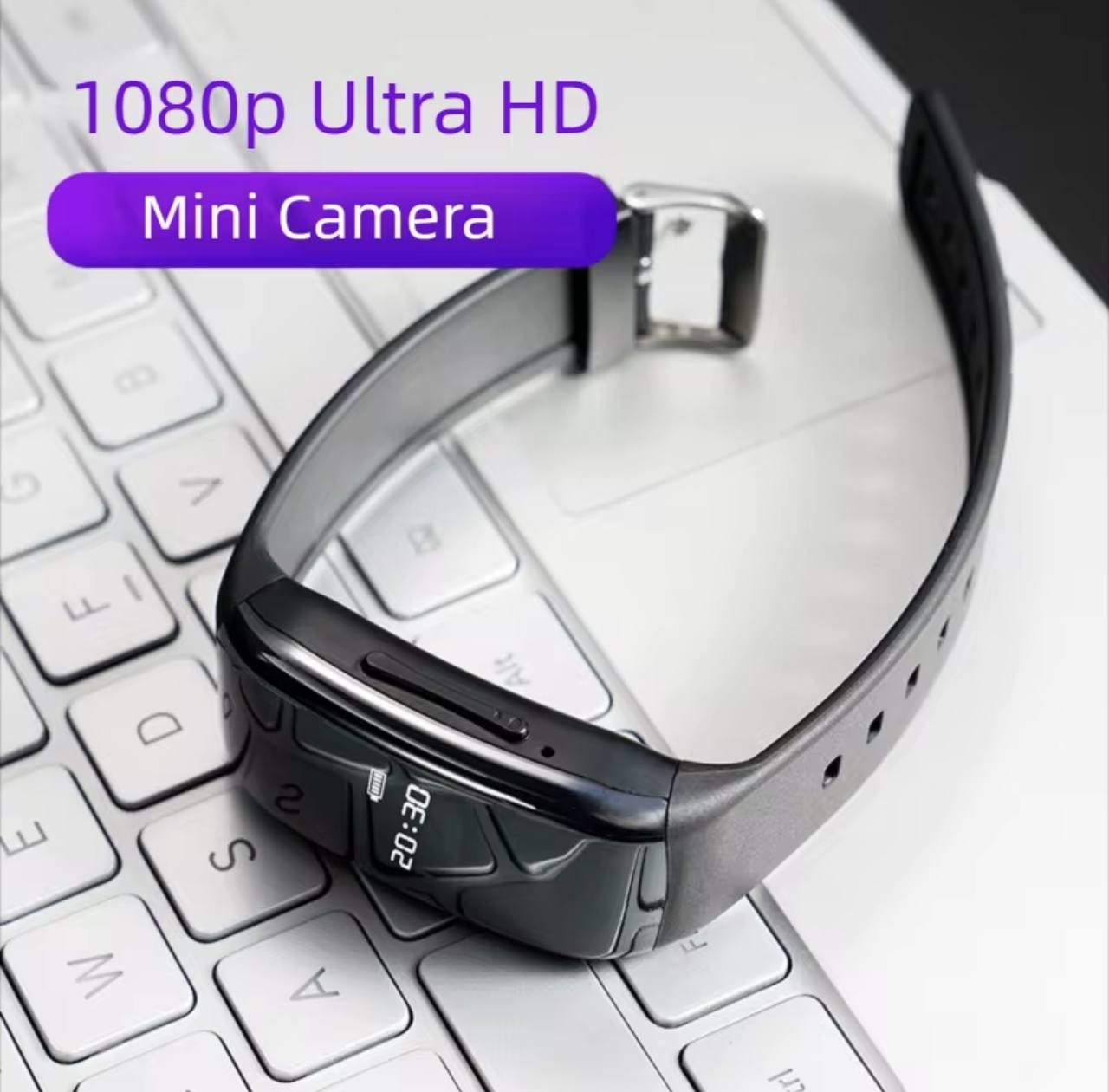 ⚠️高隱藏視訊迷你相機手錶🚹 32GB 音訊錄音機手環 USB 隨身碟錄音機降噪錄音腕帶