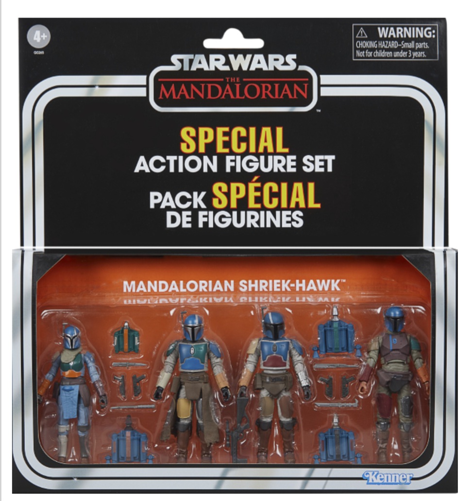 Star Wars Vintage Mandalorian Shriek-Hawk 4 pack