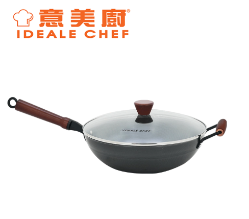 IC40632W/32CM深炒鐵鍋(電磁爐適用)