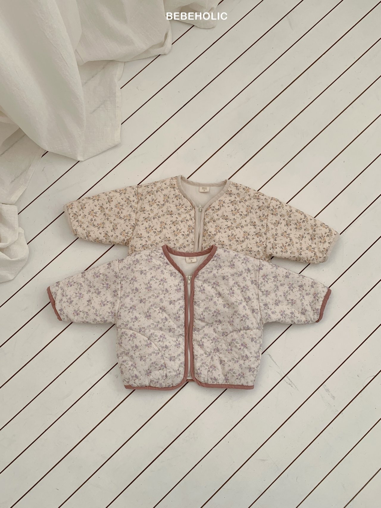 🌸預訂 韓國直送🌸🇰🇷BEBEHOLIC兩色碎花拉鍊外套
