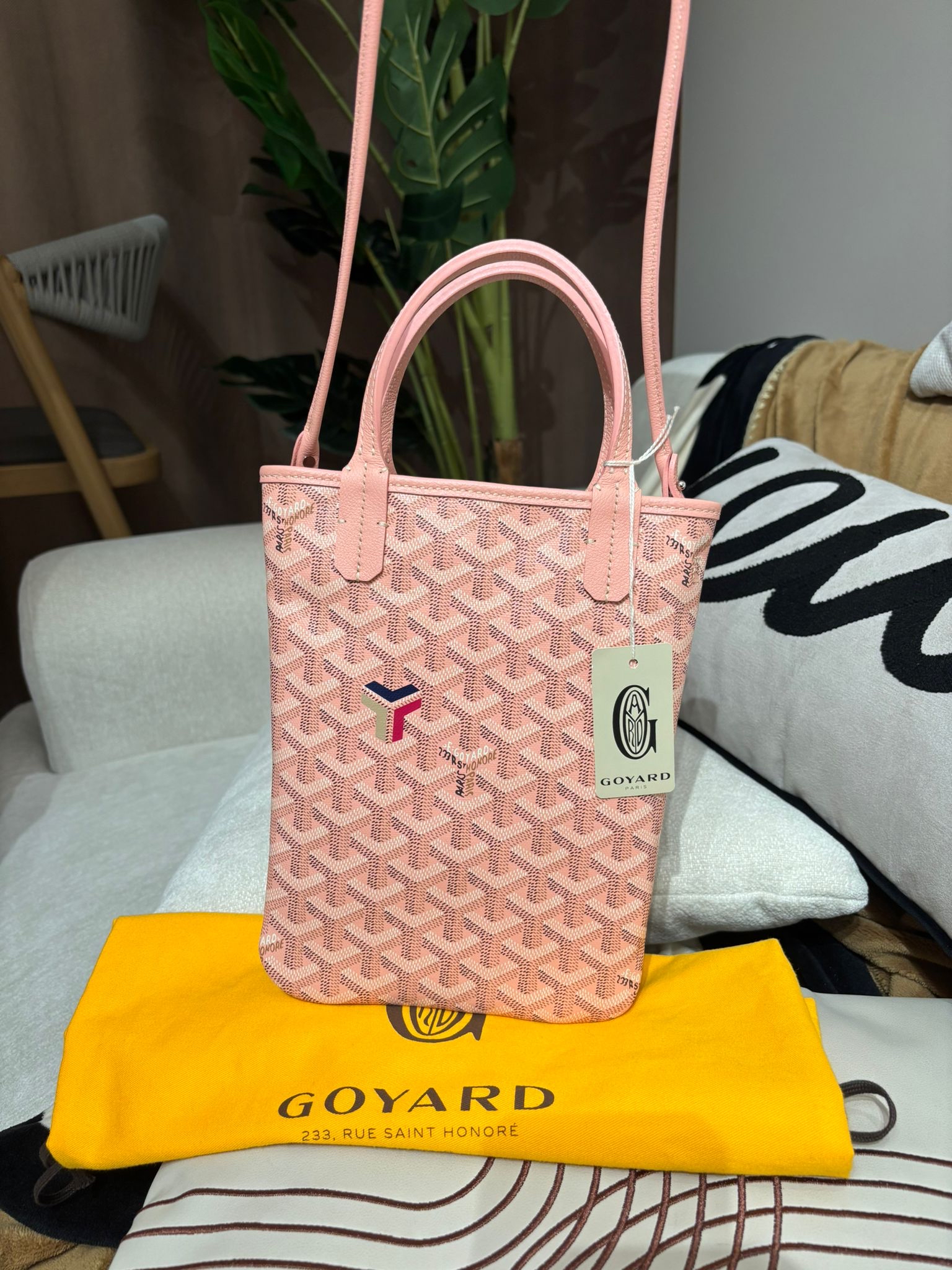 全新 GOYARD POITIERS CLAIRE VOIE 限量版粉灰色 satchel limited edition 100%Authentic ,全新未使用品 ✅tap ✅dust bag