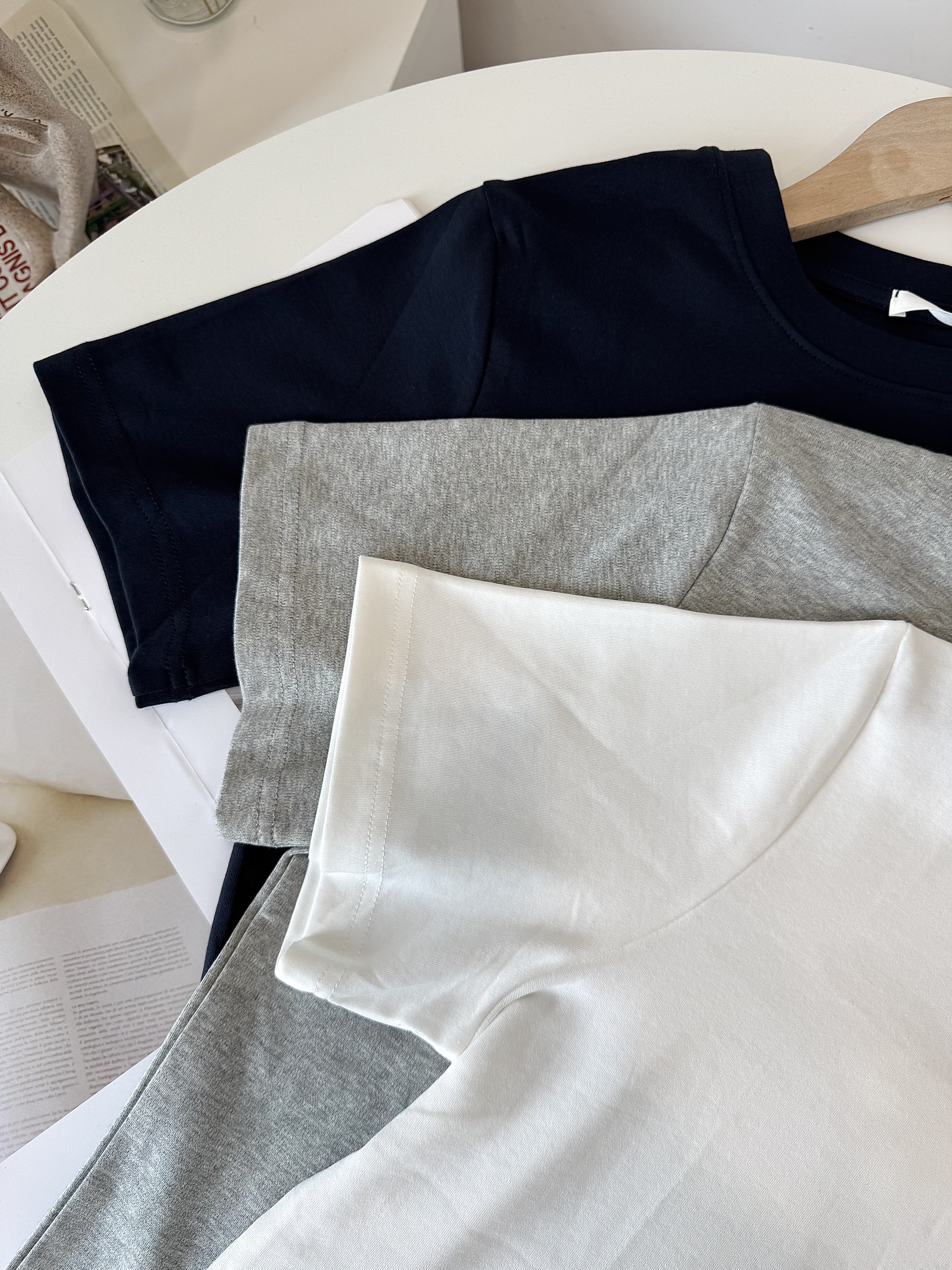 Fluffy Puppy Embroidery Casual Tee 韩系重工毛绒刺绣小奶狗短袖T恤 （ 3 Colours )