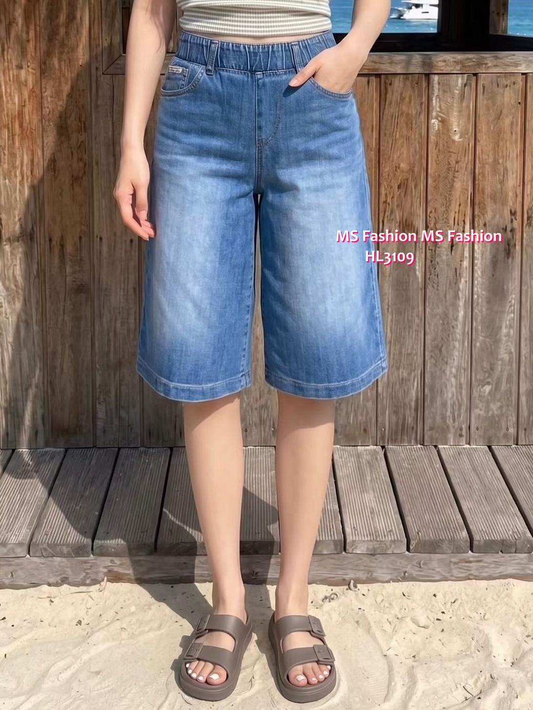 HL3109 韓國👖Howluk全橡筋腰短牛