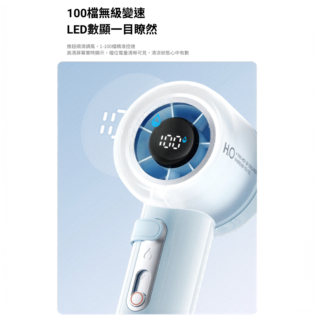 夏日救星: 噴霧小風扇 (牛乳白) [預計 : 6月中至尾發貨]