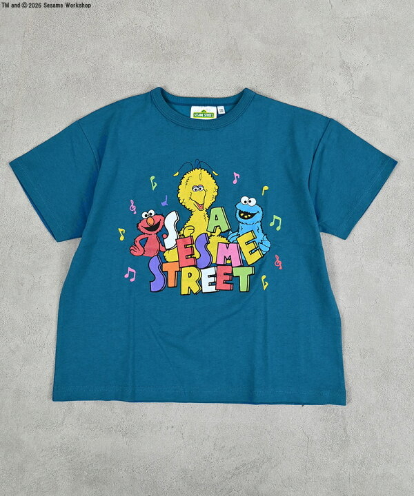 🇯🇵預訂 日本直送🇯🇵芝麻街三色人物印花短袖T恤