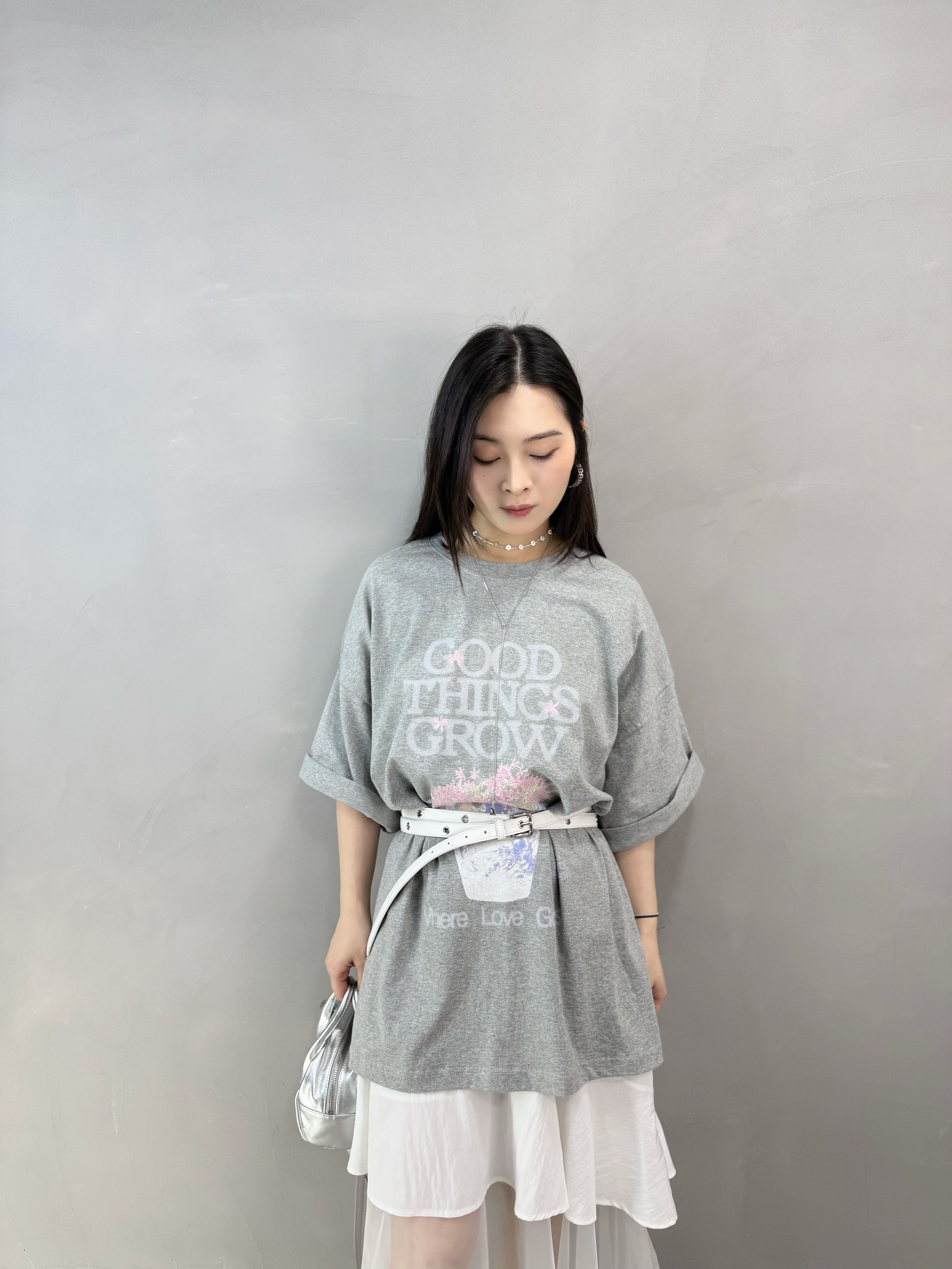 H81 Over Size 花花Tee