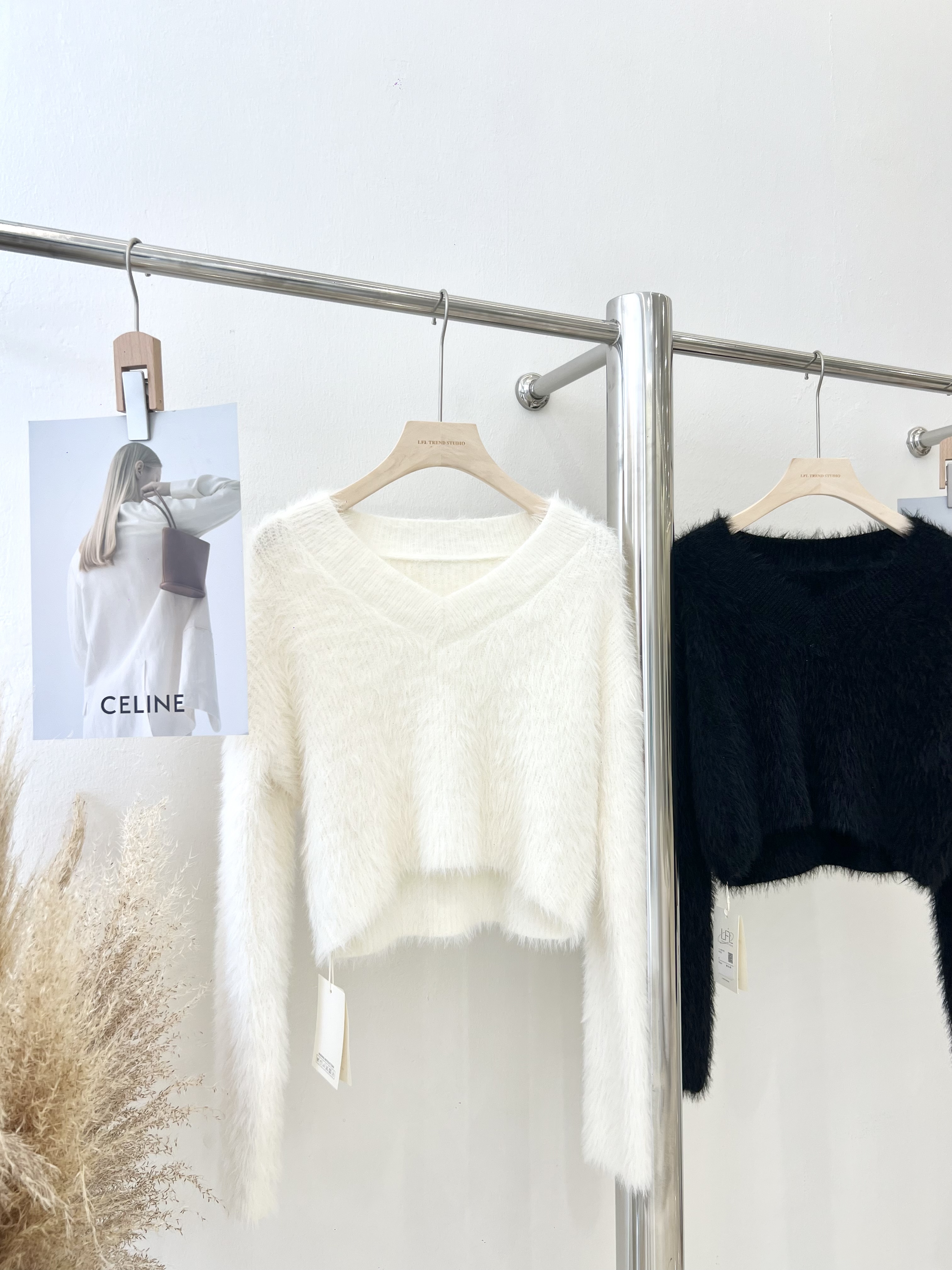 7061 高级水貂毛针织长袖