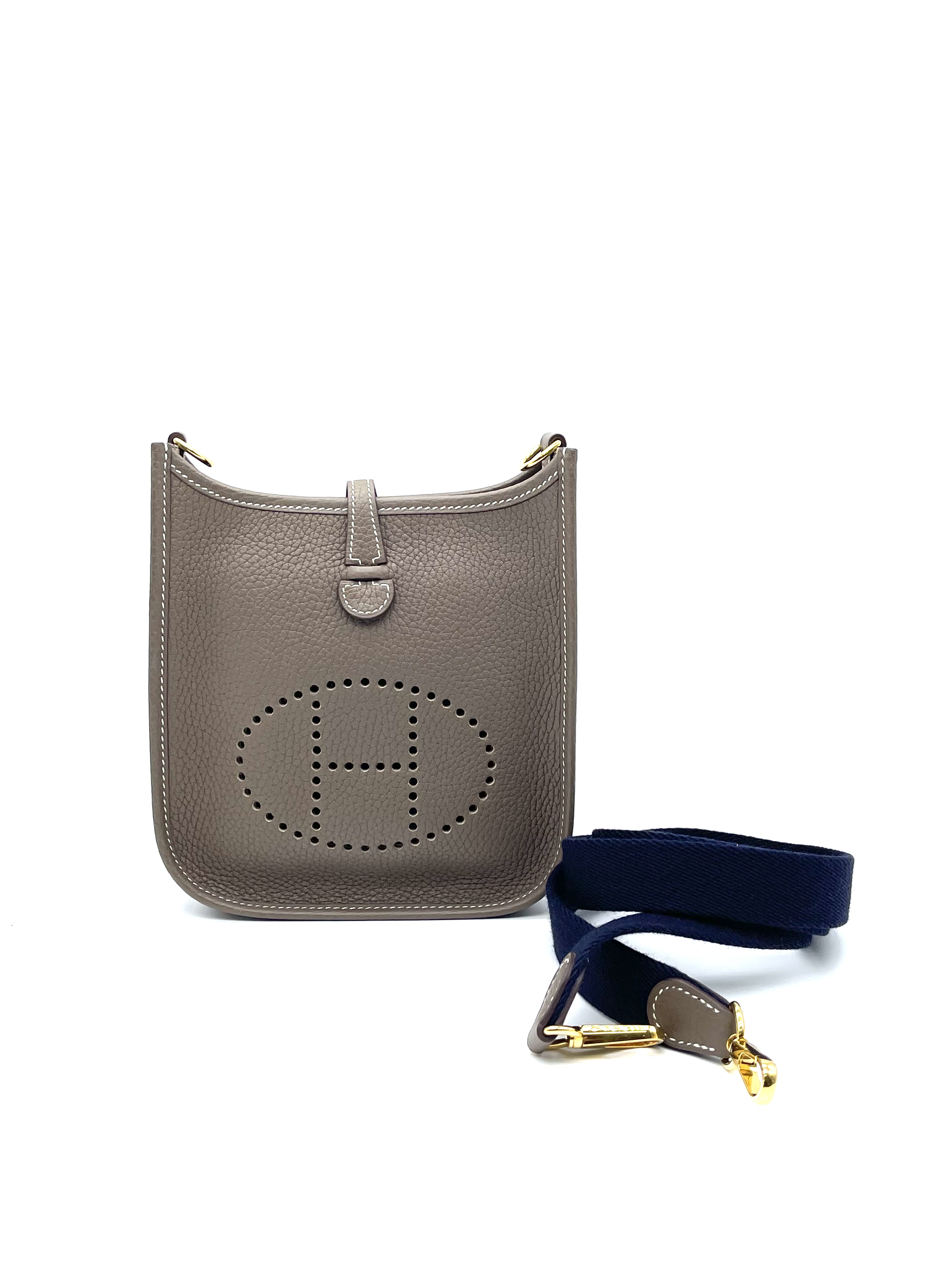 Pre-owned Hermès Evelyne TPM Etoupe Clemence Stamp Y / Product Code: 26031905