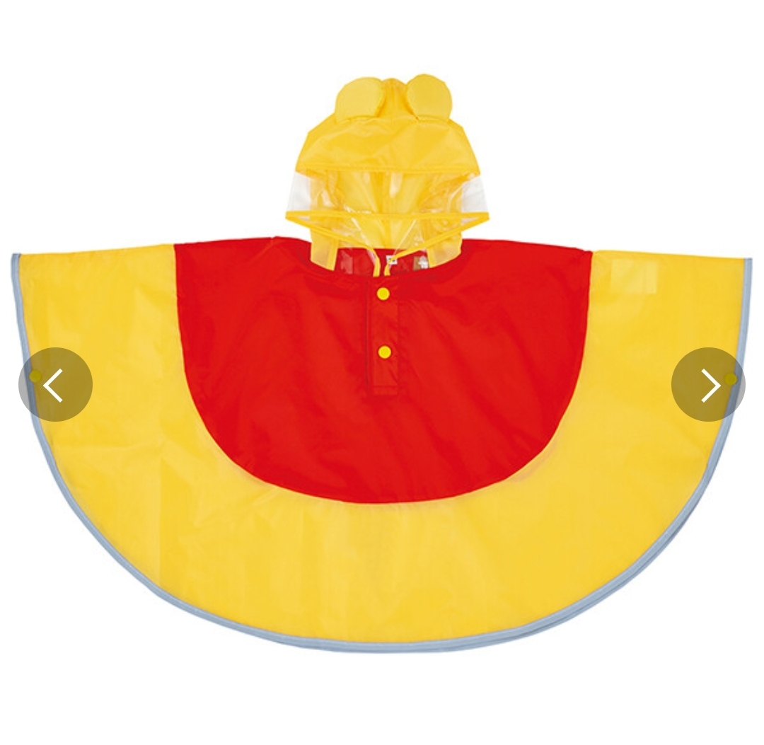 📢開團啦 約3月22日截單一次日本直送~新款迪士尼小熊維尼斗篷雨衣 90cm