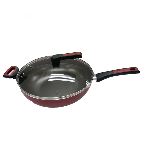 美亞30cm玻璃蓋單柄炒鍋 22085 (Y)