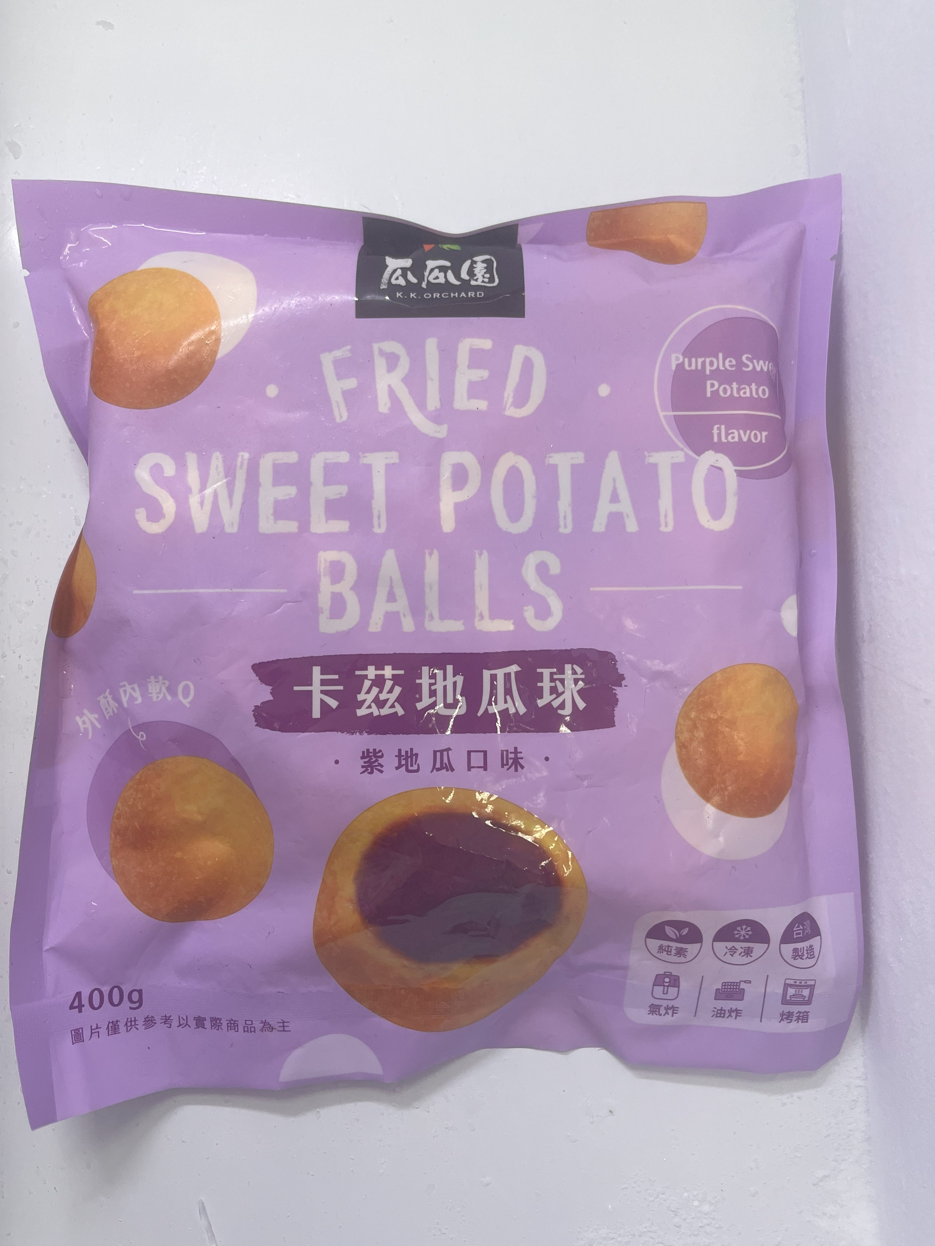 瓜瓜園卡茲地瓜球（紫地瓜口味）400g/ 包