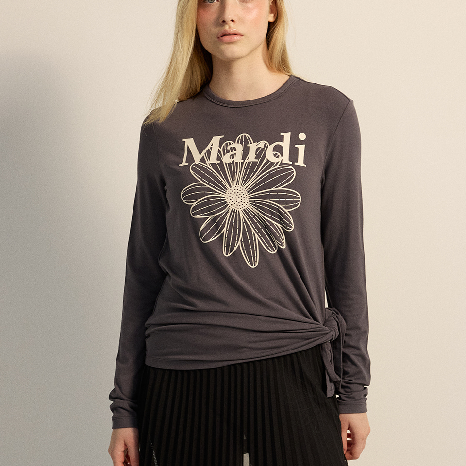 [Mardi Mercredi][ACTIF] AIRLIFT side slit top flowermardi (2色)