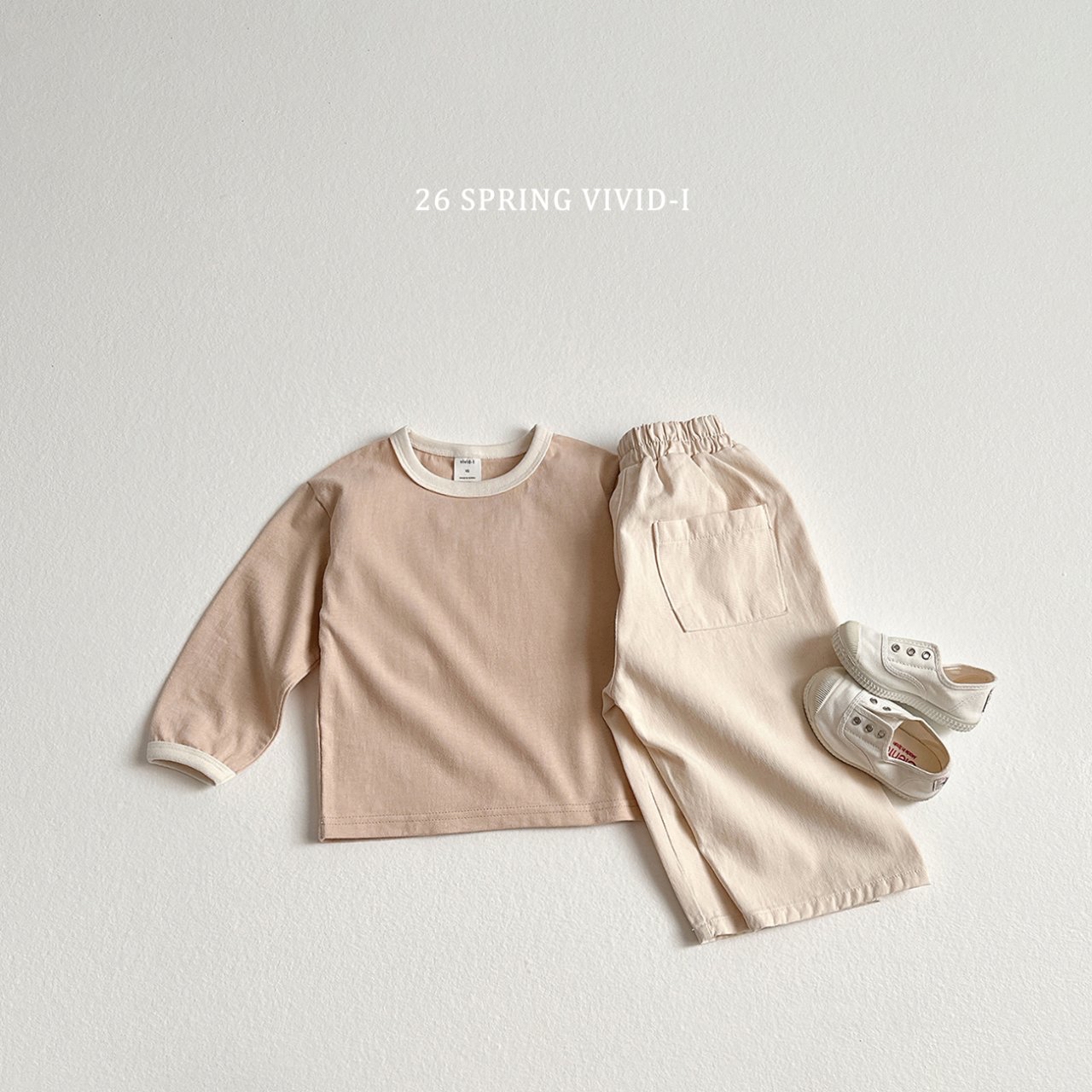 🌸預訂 韓國直送🌸🇰🇷VIVIDI三色撞色領寬鬆長袖上衣