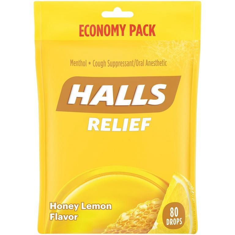 Halls Relief 蜜糖檸檬止咳潤喉糖 160粒