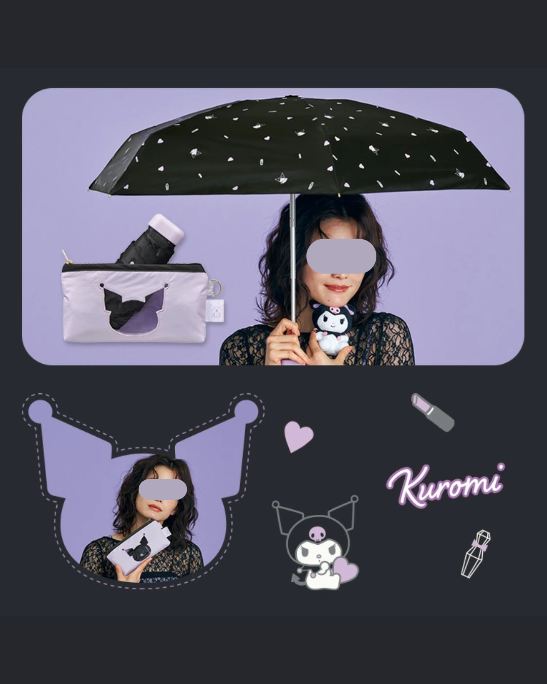 預購 / 代購【 2026SS 日本直送 Wpc. x Sanrio Characters 角色造型 晴雨 兩用 摺疊傘｜可愛粉絲必備！UV protection umbrella 】