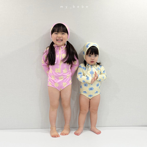 🇰🇷mybebe 泳衣+帽