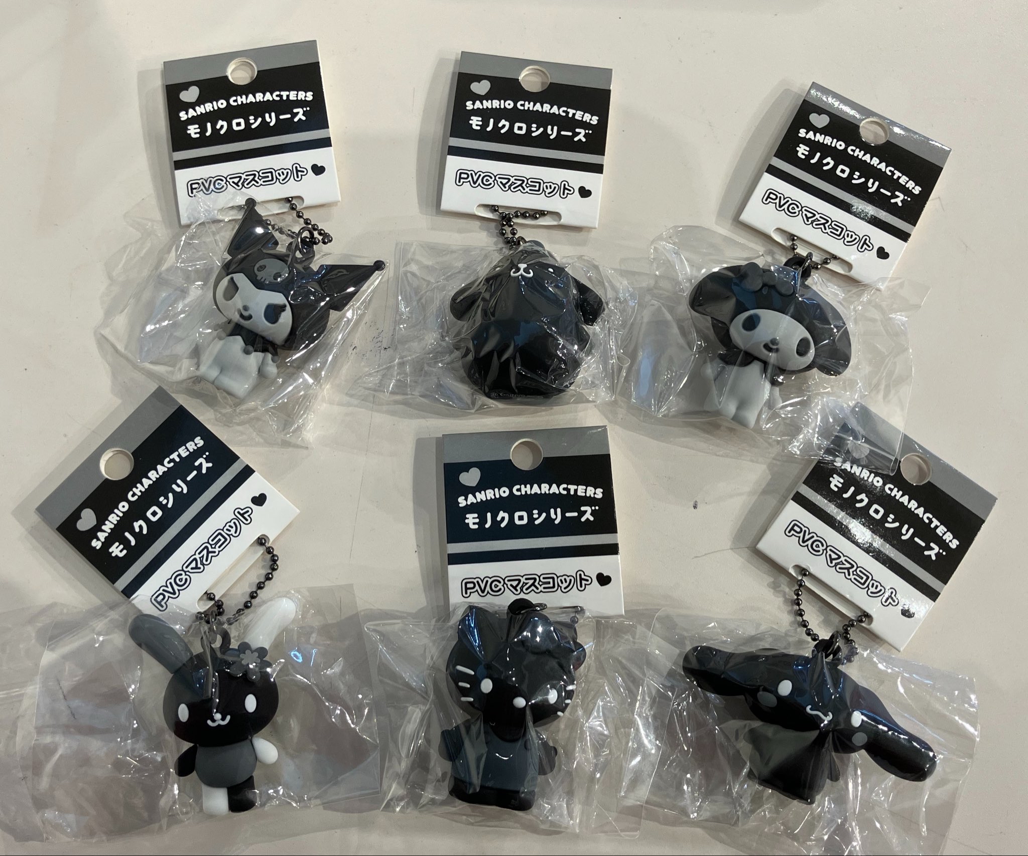 🎌日本直送🎌Sanrio 灰黑系列 PVC 造型吊飾