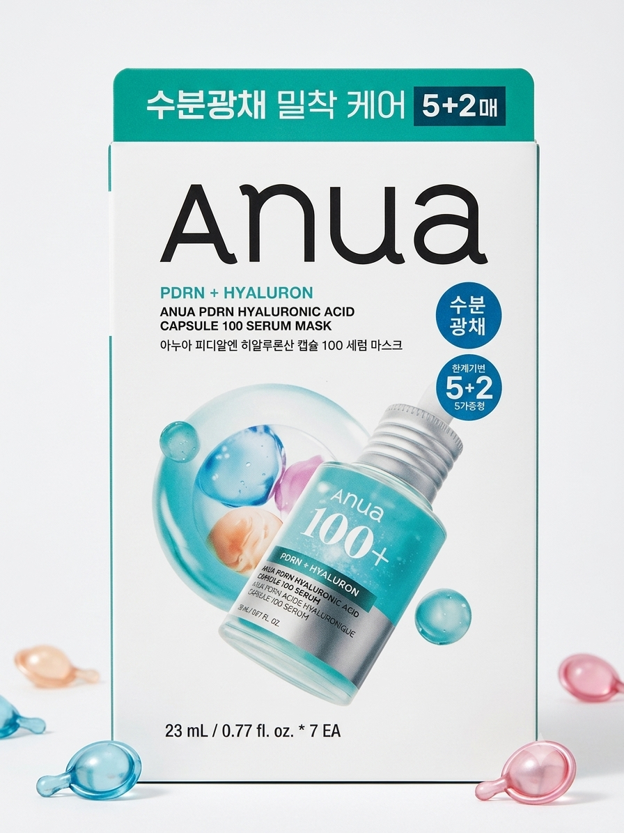 Anua PDRN + Hyaluronic Acid Capsule 100 Serum Mask 補水天花板 5+2 限定套裝