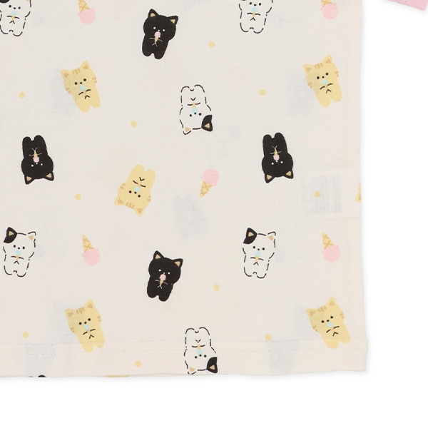 🇯🇵預訂 日本直送🇯🇵小貓滿印包腹短袖家居服上下套裝