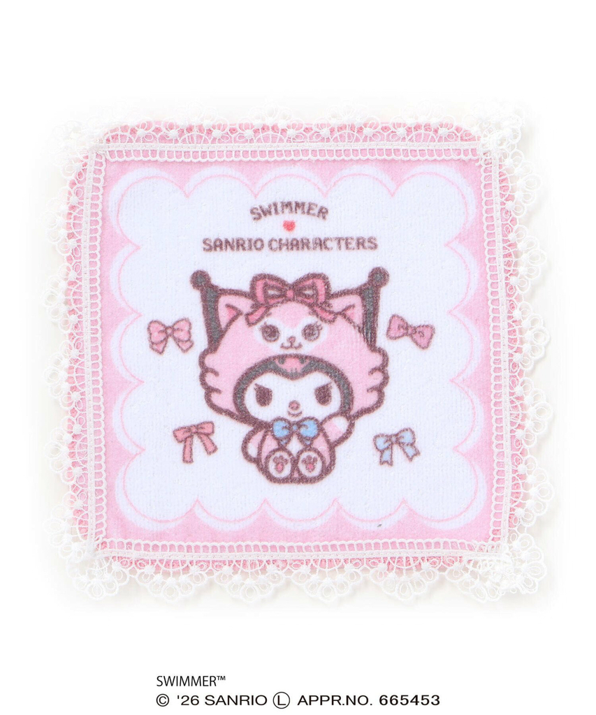 🇯🇵預訂 日本直送🇯🇵Slap Slip x Swimmer x Sanrio系列四色人物圖案蕾絲花邊毛巾手巾手帕