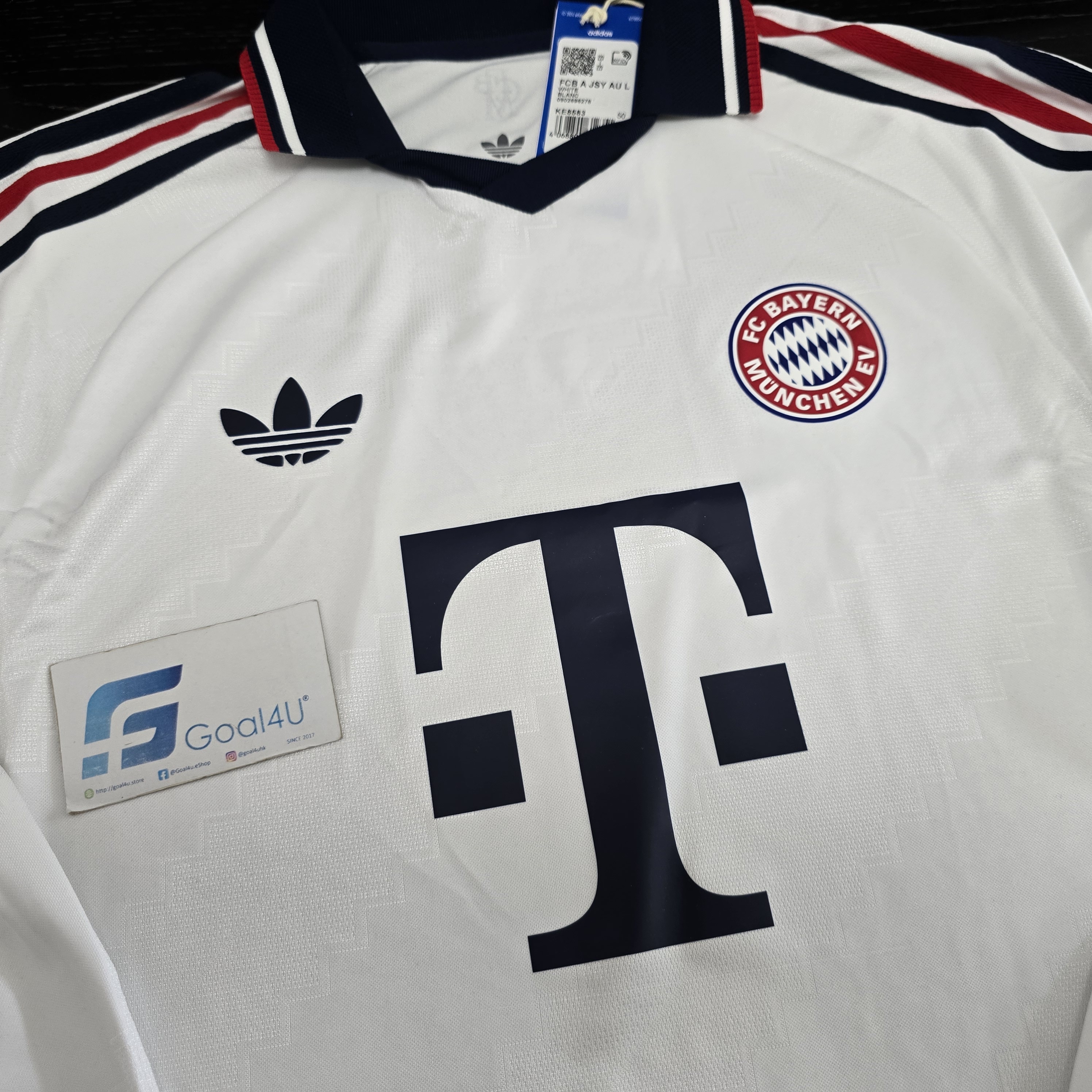 Adidas Bayern Munich 拜仁慕尼黑 2026-27 作客長袖球員版球衣 (可加印字) KE8583