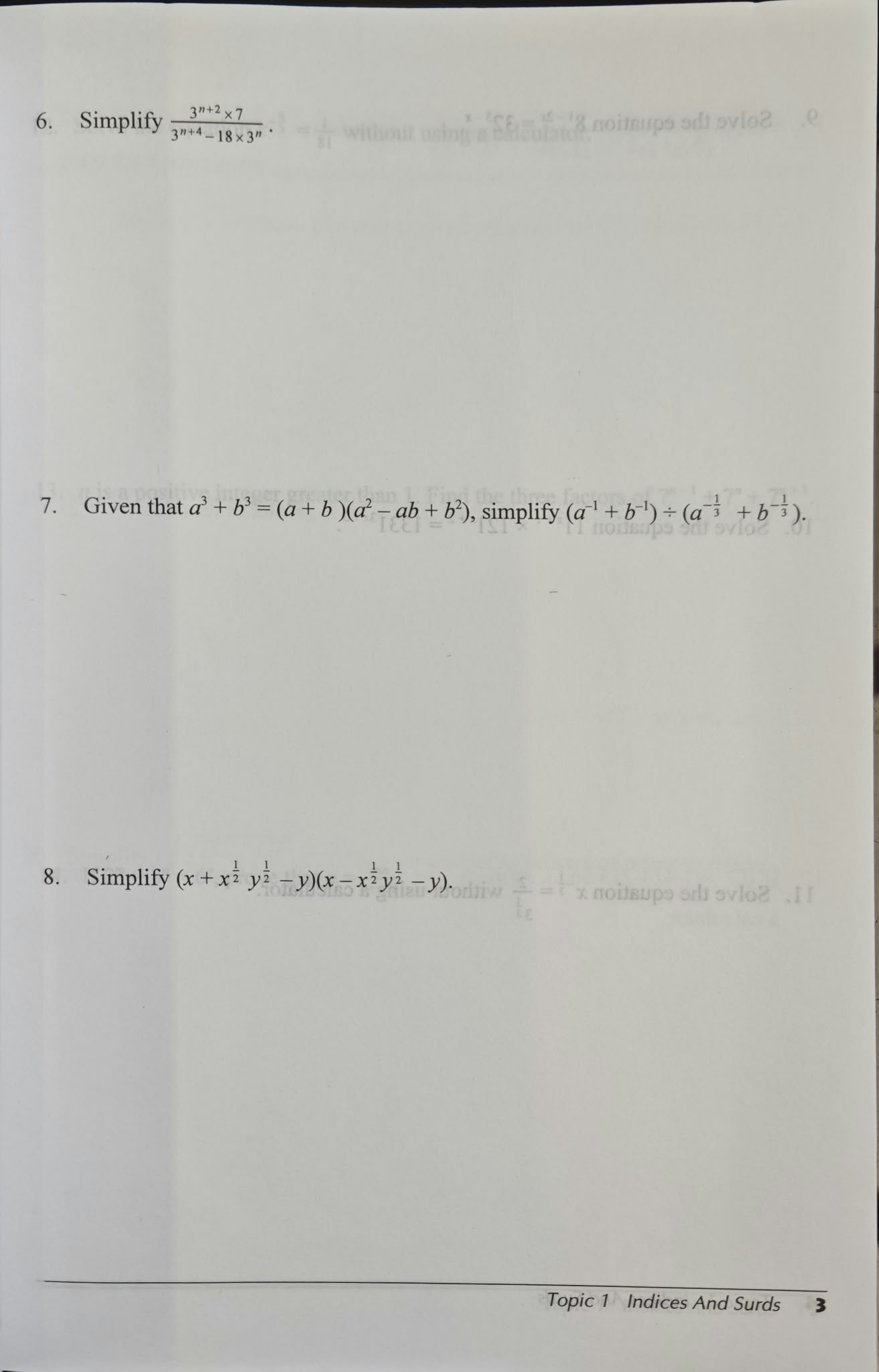 Challenging Exercises on Elementary Mathematics Secondary 2 + Solutions