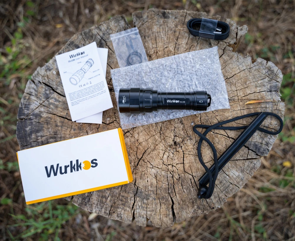 Wurkkos DL10R USB C 可充電強光 4500lm XHP70.2 21700 手電筒潛水燈帶磁控開關水下手電筒