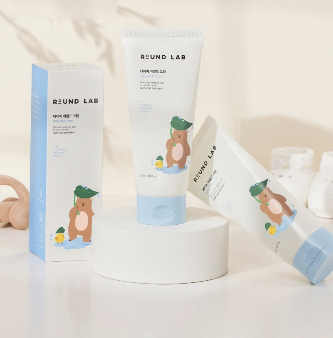 韓國 Round Lab 嬰兒溫和 保濕 潤膚霜 200ml｜Baby Mild Cream