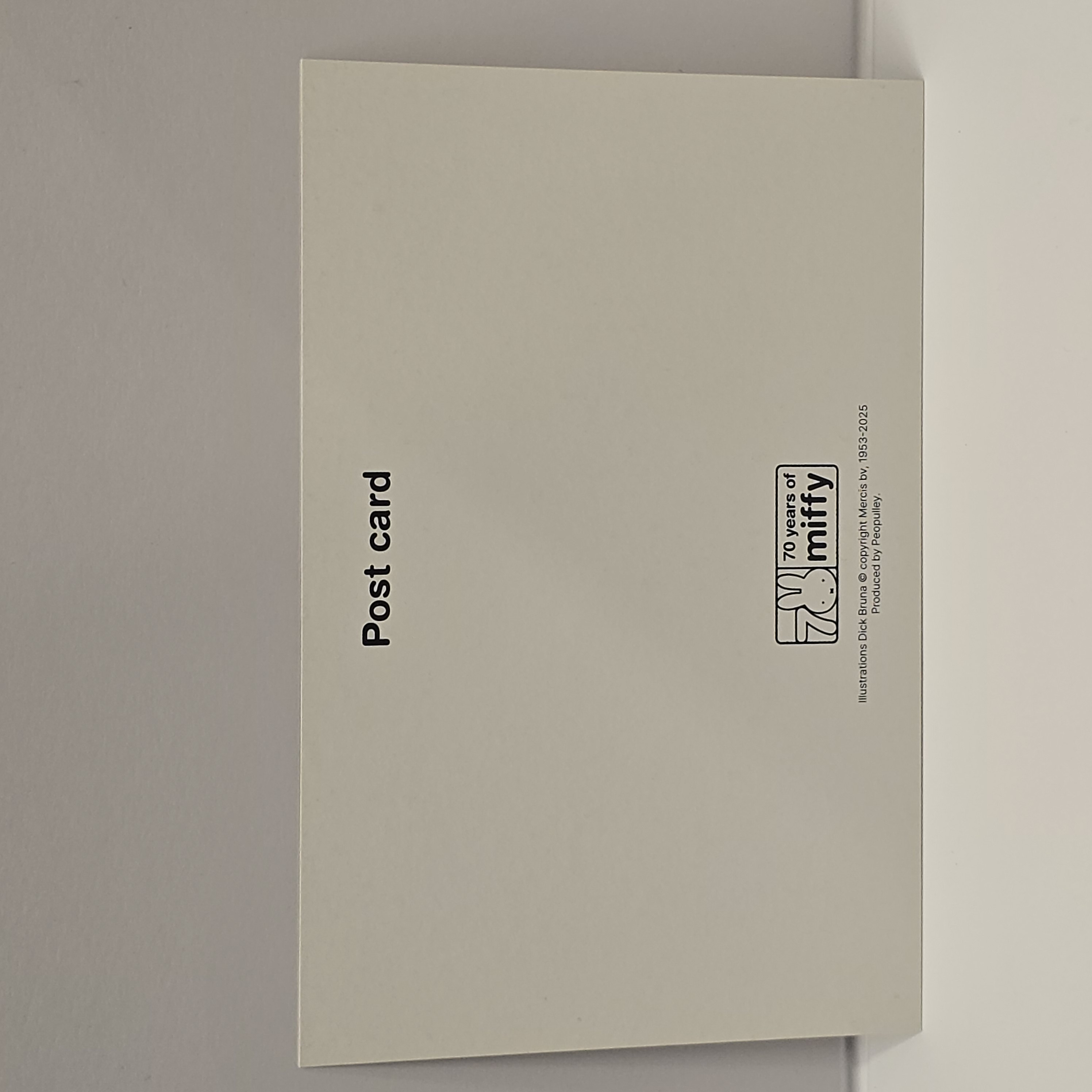 miffy 韓國 postcard 2518