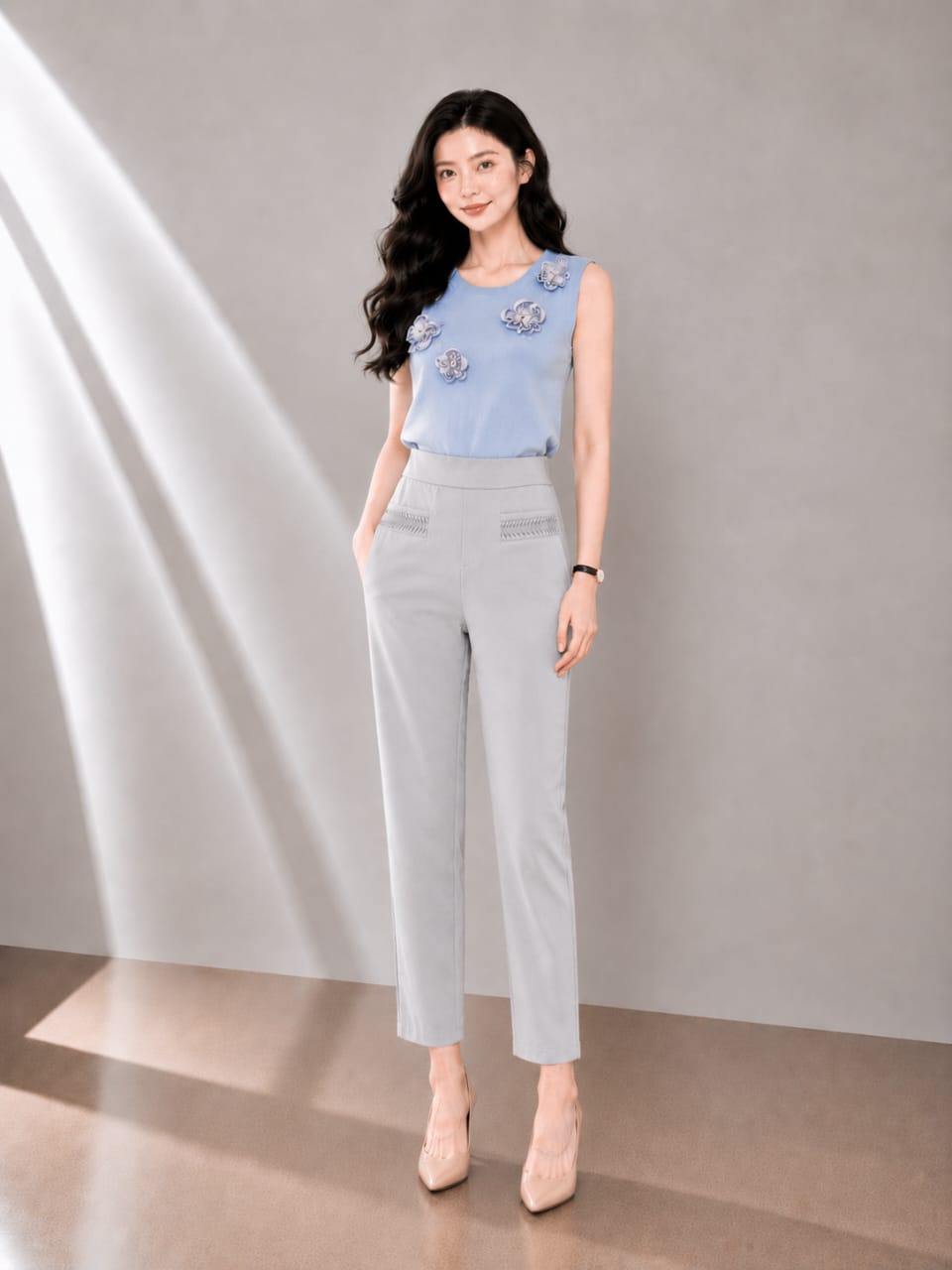 4647 Aria Slim Fit Ankle Pants