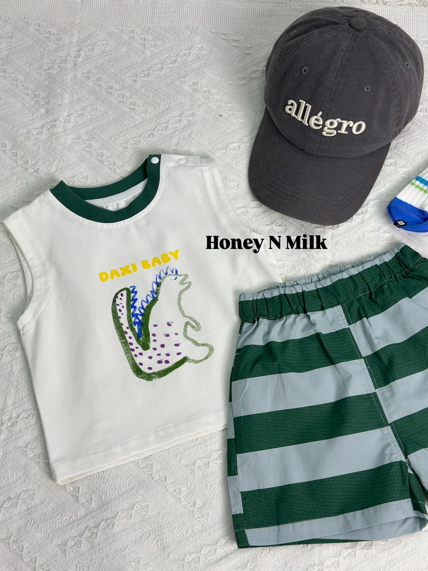 Green Drawing Dino Set Wear
