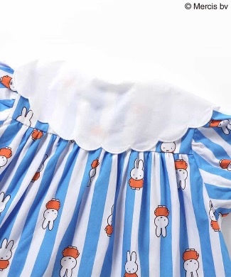 🇯🇵預訂 日本直送🇯🇵Apres les cours x Miffy系列兩色人物滿印條紋翻領連身裙