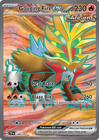 Pokemon TCG Temporal Forces - Gouging Fire EX-188/162