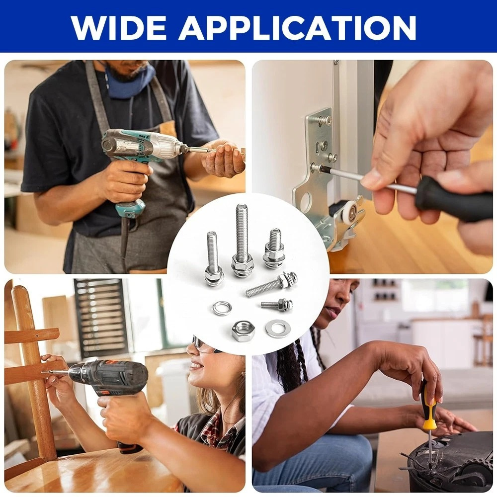 家用螺母螺帽螺釘墊片套裝 D套裝 24種 (M3,M4,M5,M6) UA0549