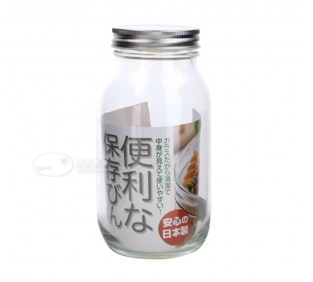 M6579/銀蓋玻璃罐450ml (日本製)