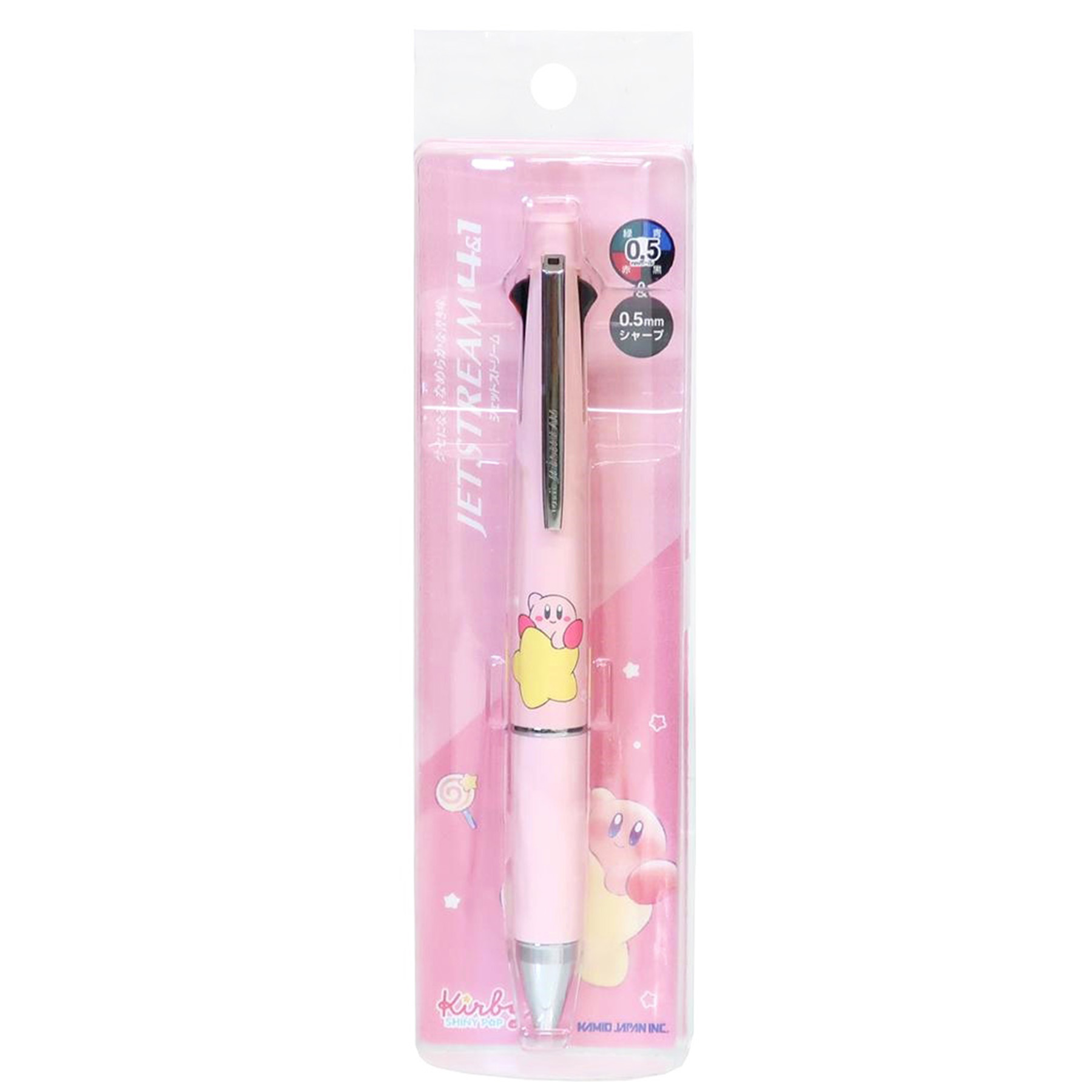 現貨｜Kirby 星之卡比 日本製 uni Jetstream 4&1 多功能 5用筆 0.5mm 4色原子筆 + 0.5mm 鉛芯筆 (308059)
