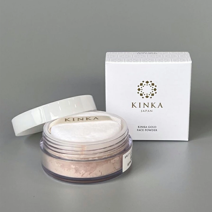 日本製 KINKA 高滲透力保濕金箔蜜粉｜粉嫩提亮・保濕升級  Kinka Gold Face Powder