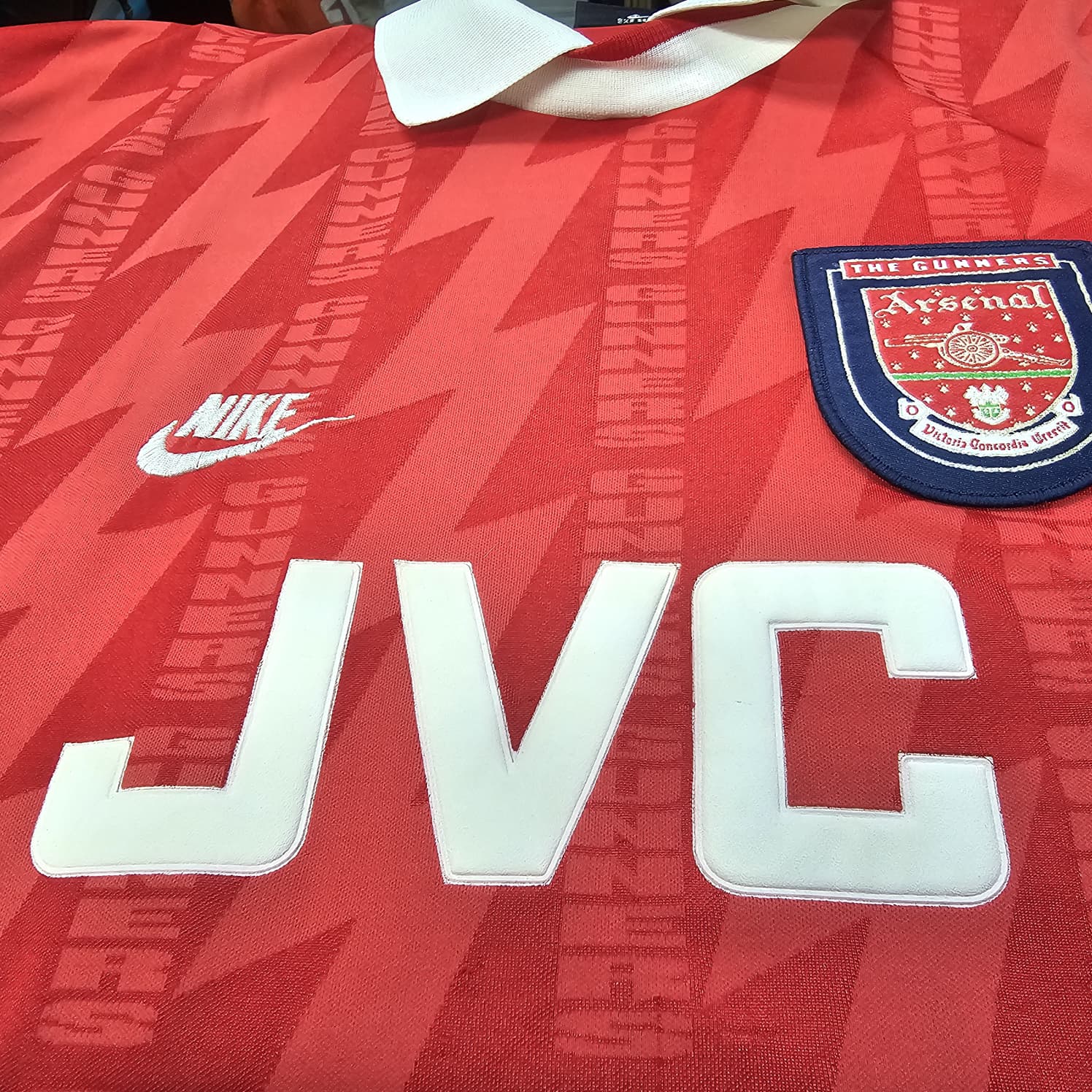 1994-96 Arsenal Home Shirt #8 WRIGHT - 9/10 - (M)