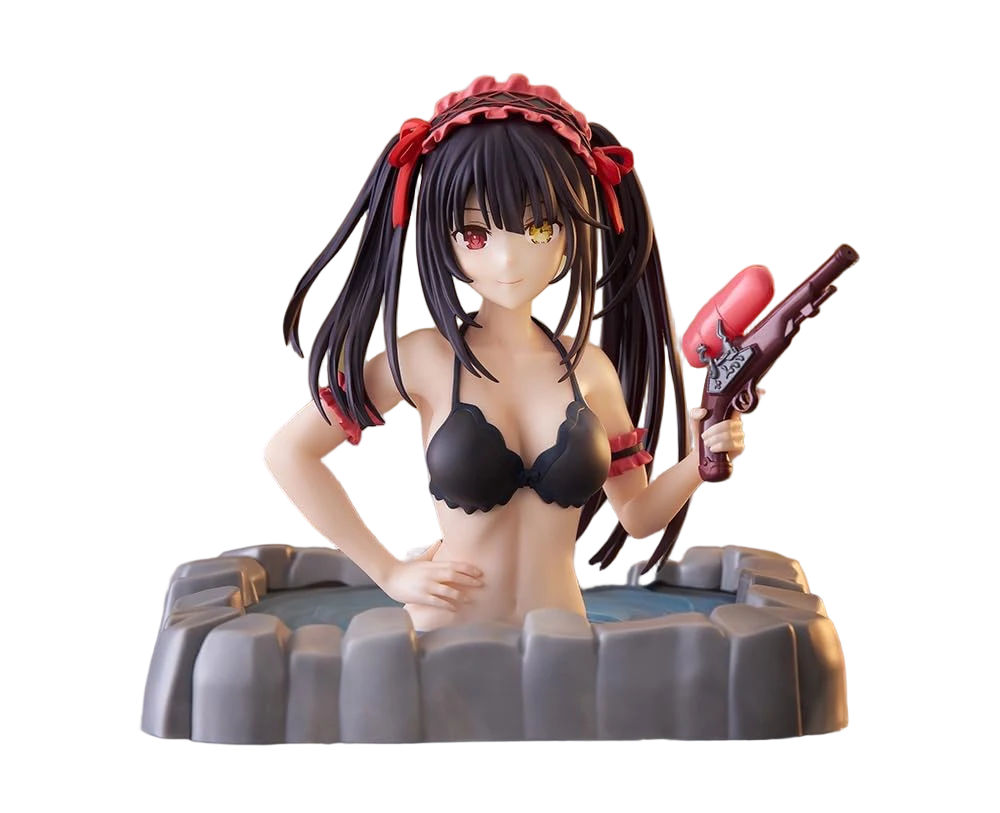 Sega, Luminasta Figure: Date Alive, Tokisaki Kurumi 約會大作戰 時崎狂三 (湯上 Ver.) 黑色蕾絲泳裝版
