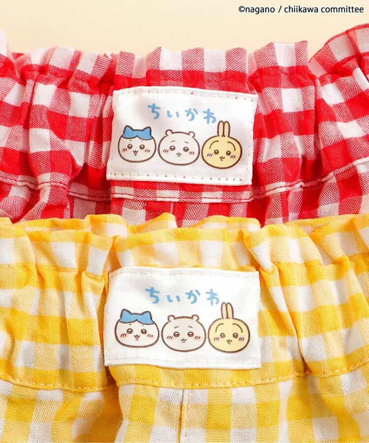 🇯🇵預訂 日本直送🇯🇵Apres les cours x Chiikawa系列兩色人物刺繡格紋荷葉邊短褲