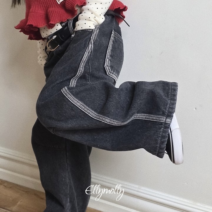 Ellymolly | Fleece-Lined Denim Pants