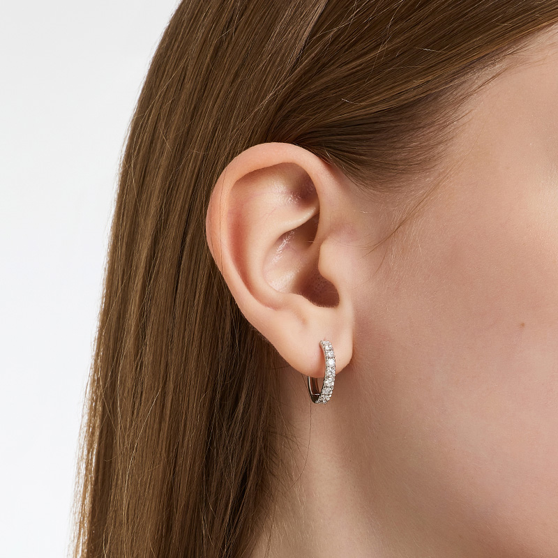 DIDIER DUBOT Sensuelle Platinum 鑽石耳環 (JDSEJ5F04HC)