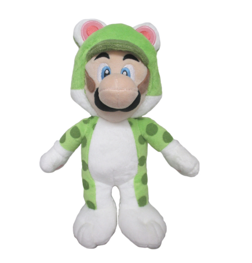 Super Mario系列-Cat Luigi毛公仔