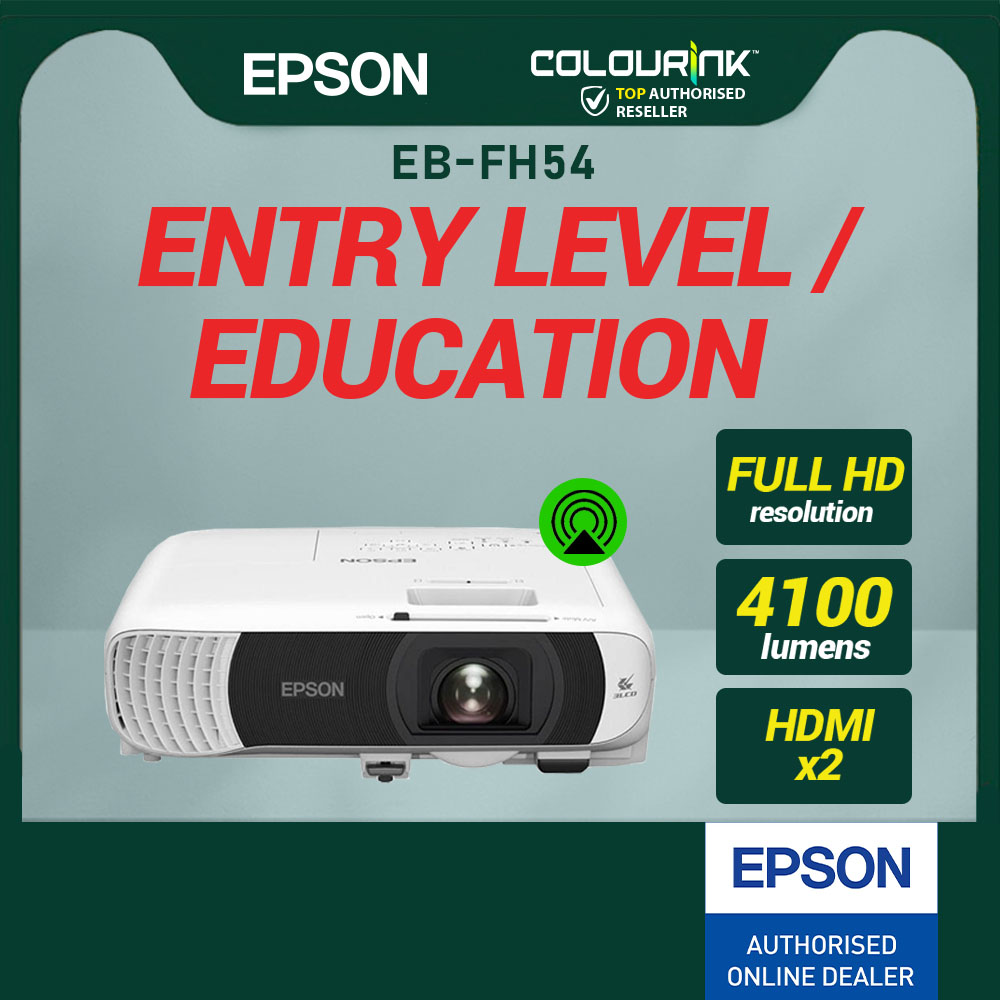 Epson Projector EB-E012 | EB-E24 | EB-X51| EB-X52 | EB-W55 | EB-FH54 XGA WXGA FHD Lumens Brightness Wireless EB-E01 FH52