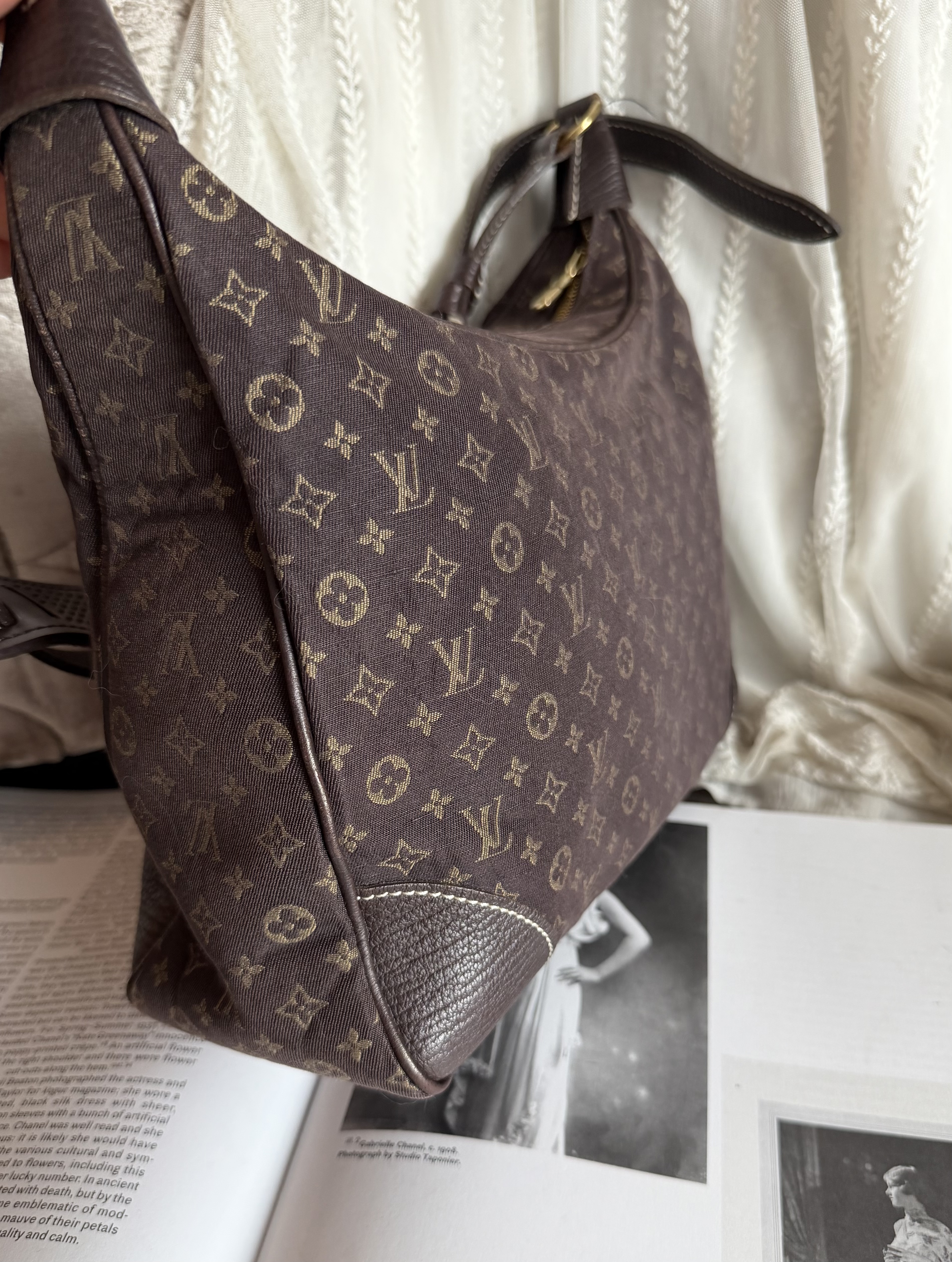 LOUIS VUITTON Monogram Mini Lin Boulogne bag